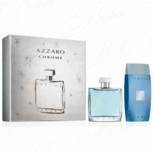 Набор AZZARO CHROME set (edt 100ml+sh/gel 200ml)