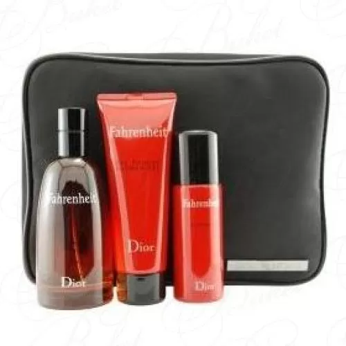 Набор CHRISTIAN DIOR FAHRENHEIT SET (edt 100ml+deo 50ml+sh/gel 75ml+bag)
