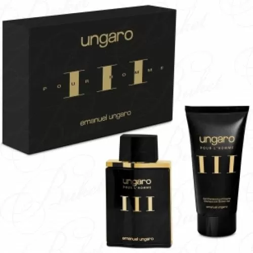Набор Emanuel Ungaro UNGARO L`HOMME III SET (edt 100ml+sh/gel 150ml)