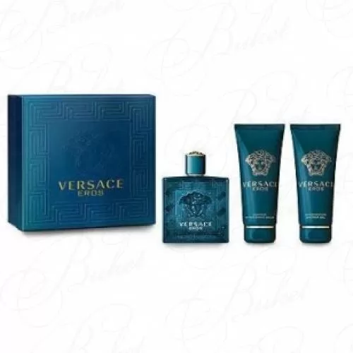 Набор VERSACE EROS SET (edt 50ml+a/sh balm 50ml+sh/gel 50ml)