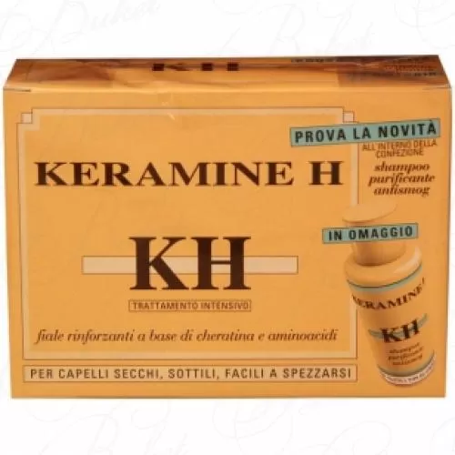 Набор для волос KERAMINE H FIALE RINFORZANTE FASCIA AVORIO + SHAMPOO ANTISMOG